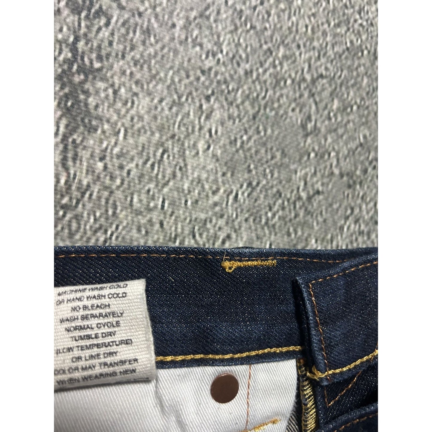 Evisu jeans daicock big logo red selvedge denim