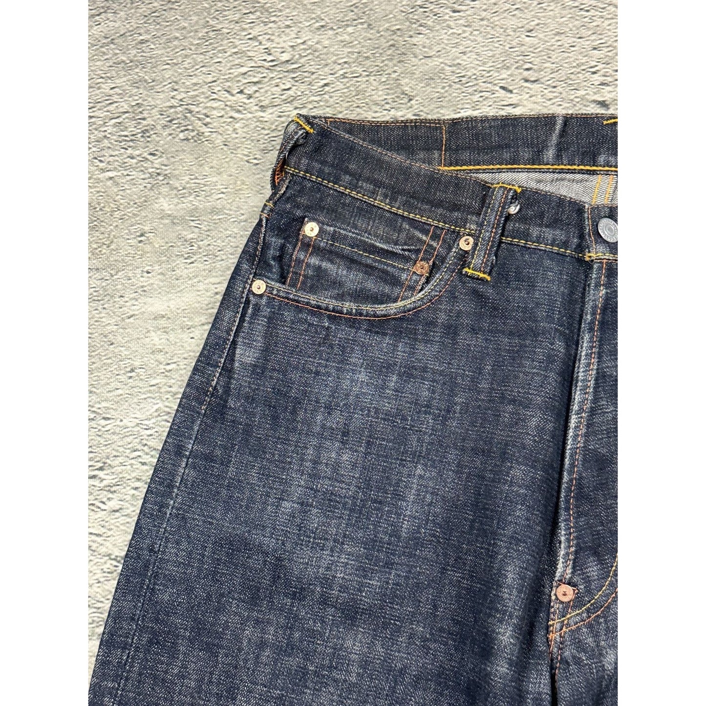 Evisu Japan Golden vintage selvedge daicock jeans big logo