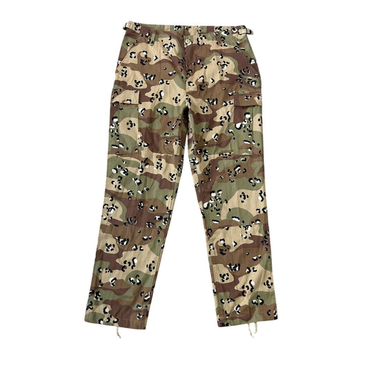 Military cargo pants vintage camo brown