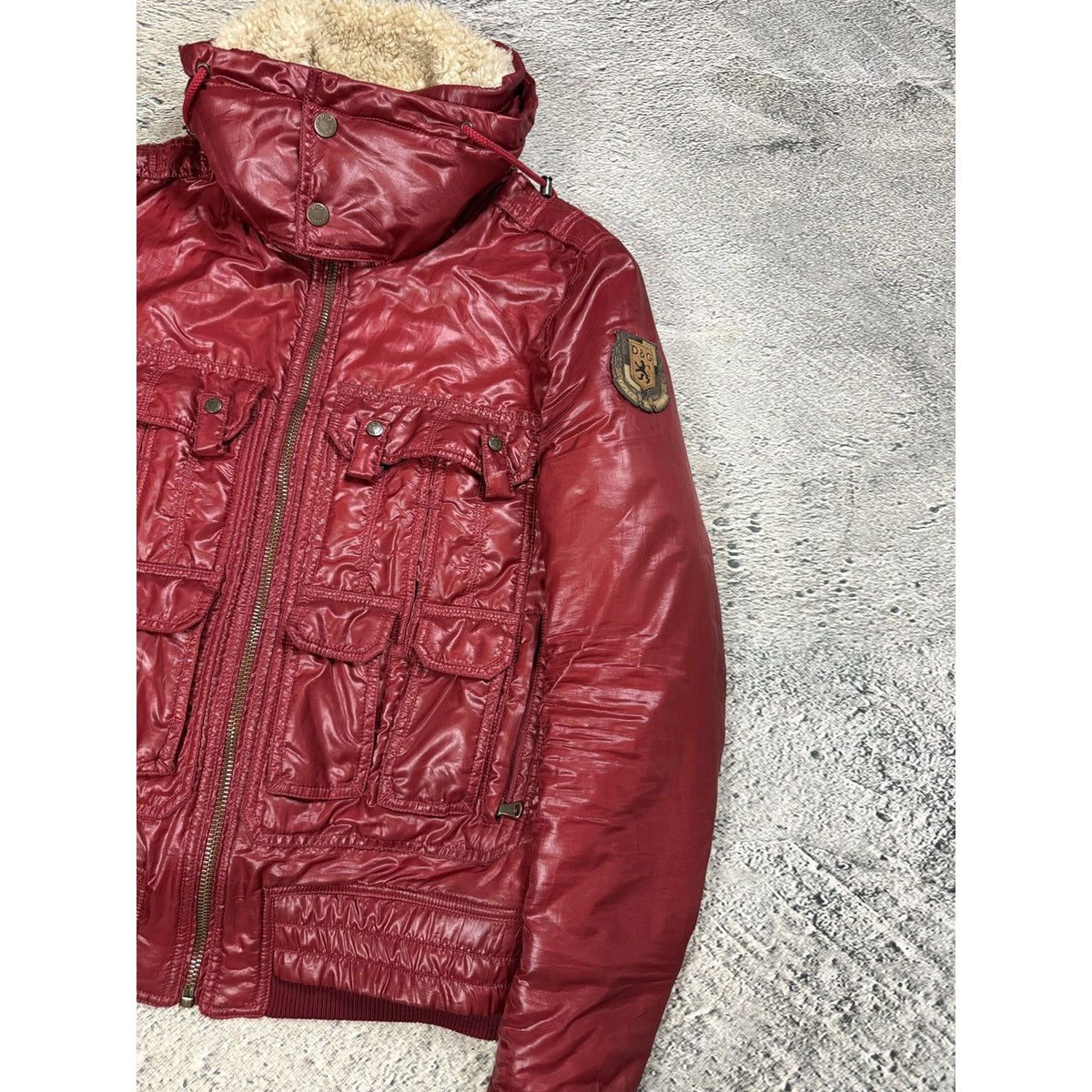 Dolce & Gabbana AW2008 Burgundy Red Puffer Down Jacket