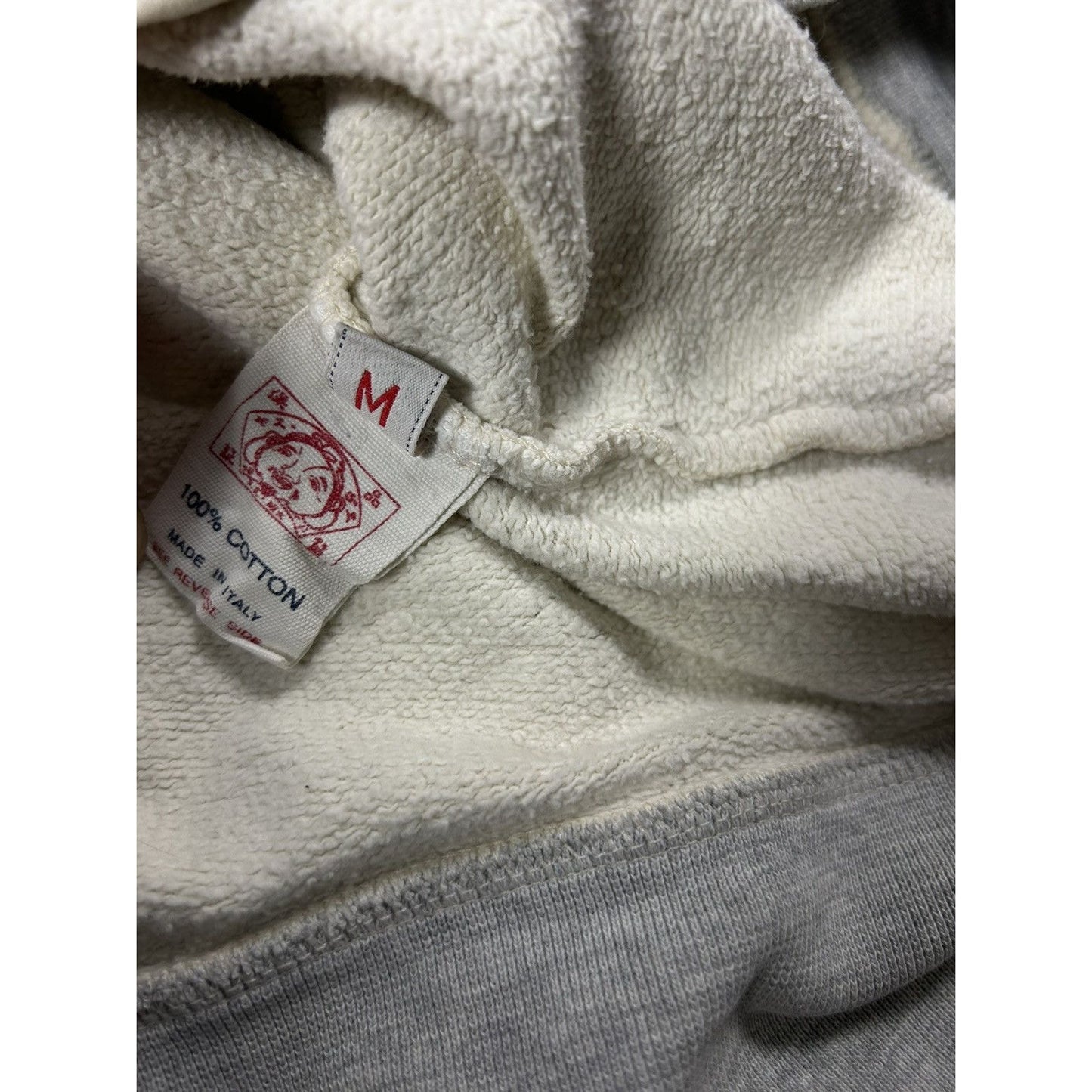 Evisu zip hoodie white grey blue vintage big logo Y2K