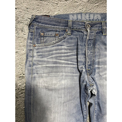 Evisu jeans EU ED vintage blue white daicock logo