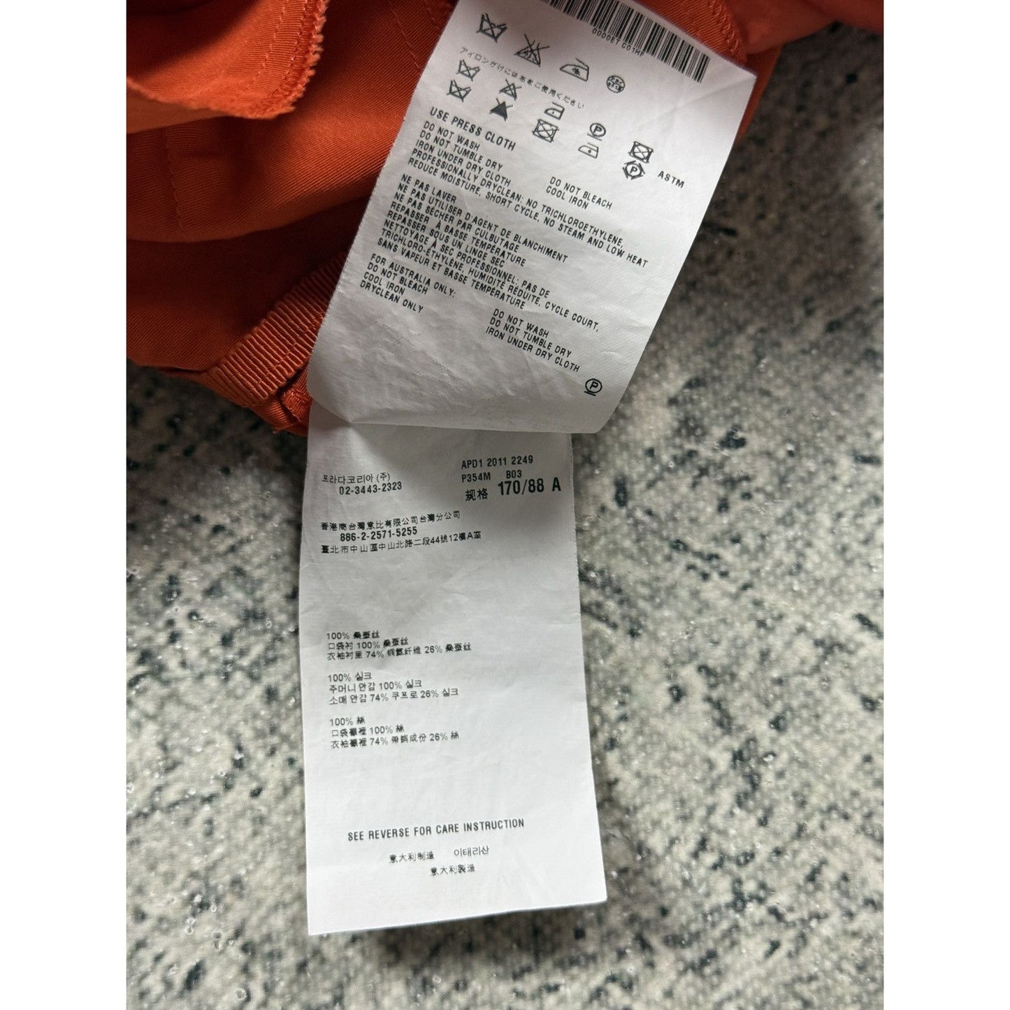 Prada orange dress vintage
