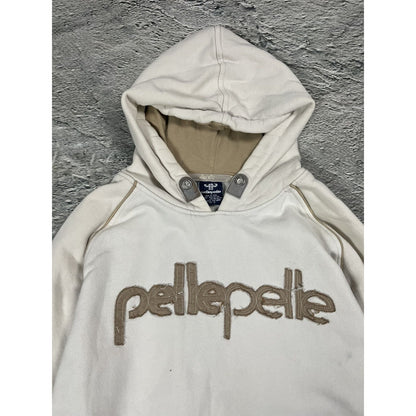 Pelle Pelle hoodie big logo 90s beige sweatshirt