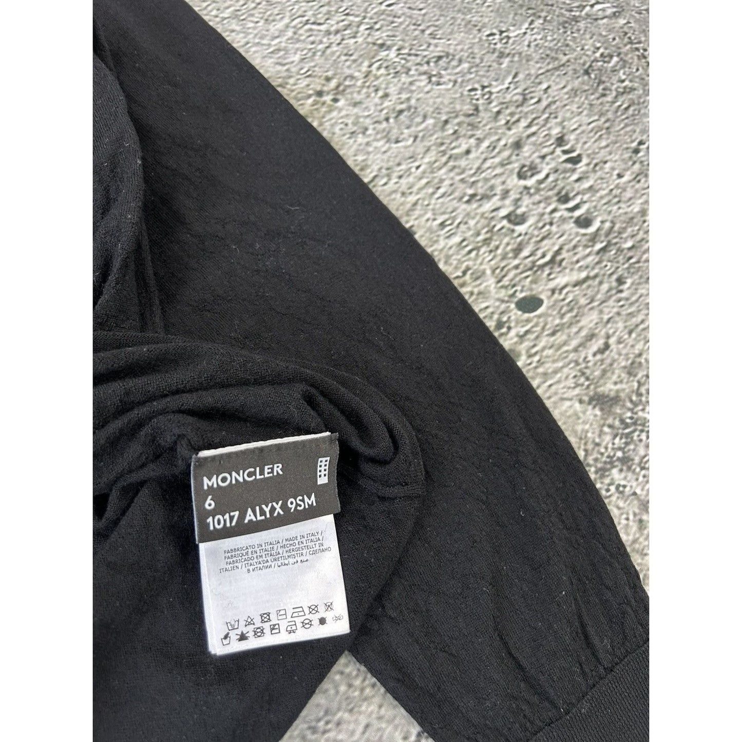 Moncler x 1017 alyx 9sm knit black sweater