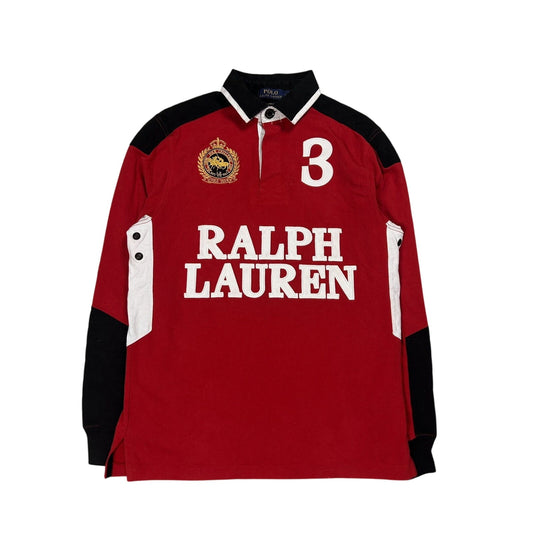 Chief Keef Polo Ralph Lauren longsleeve big logo red white