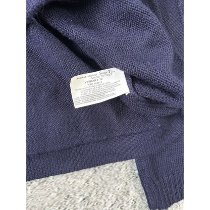 Armani Jeans sweater Vintage Lana Wool Navy blue