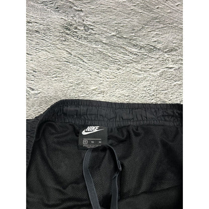 Nike vintage black nylon track pants small logo drill Y2K