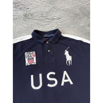 Chief Keef Polo Ralph Lauren USA vintage shirt navy blue