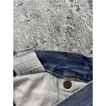 Evisu Genes jeans vintage denim baby blue white seagull Y2K