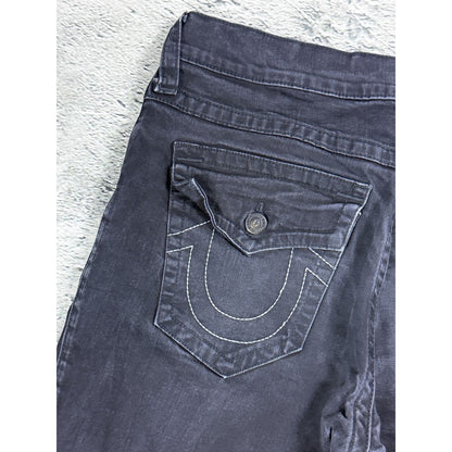 True Religion black jeans white horseshoe logo Y2K Rocco