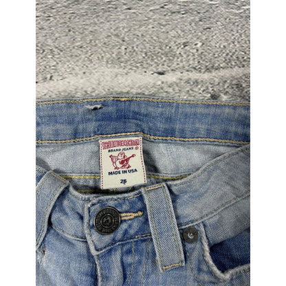 True Religion blue jeans hippie flared bootcut stitching