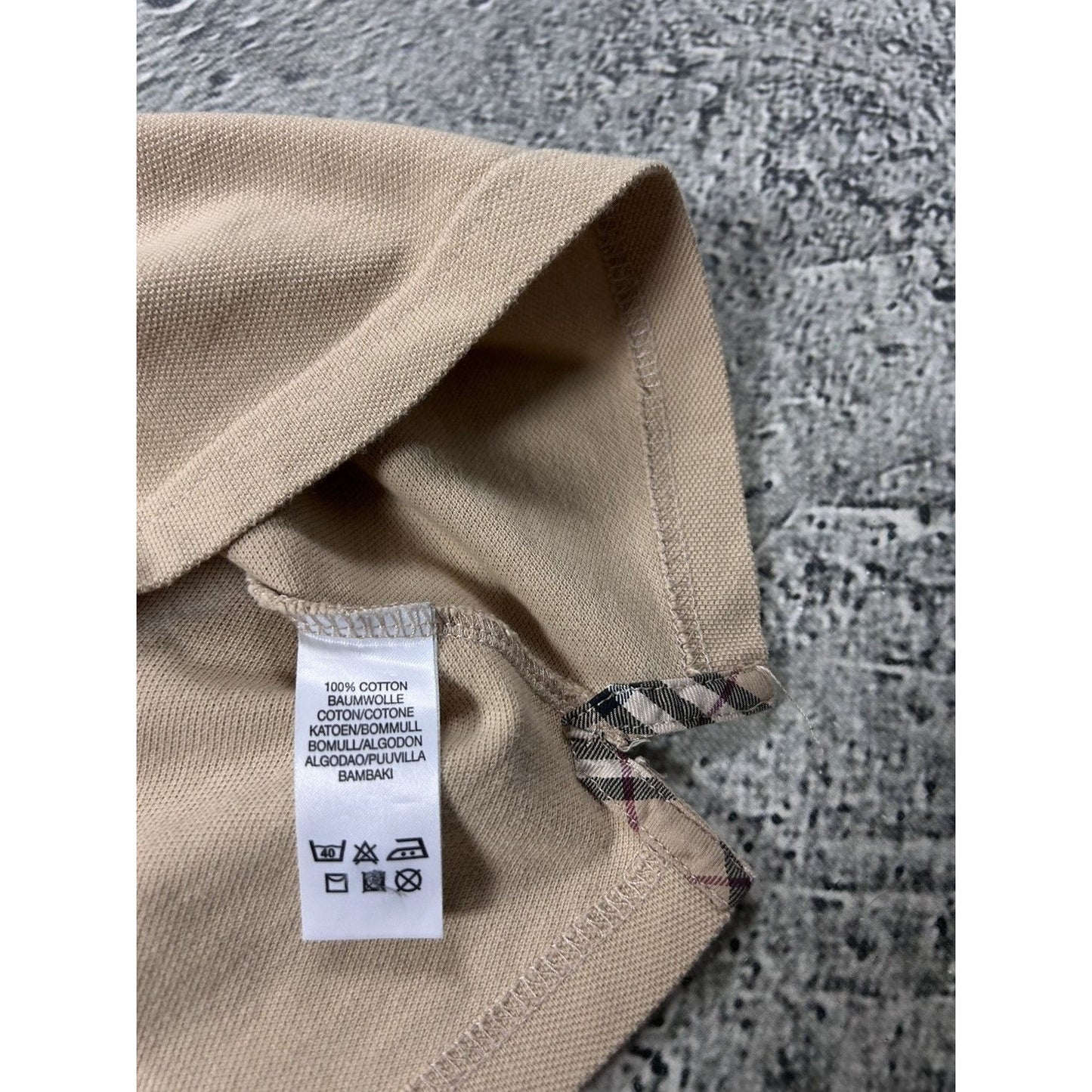Burberry polo beige nova check vintage