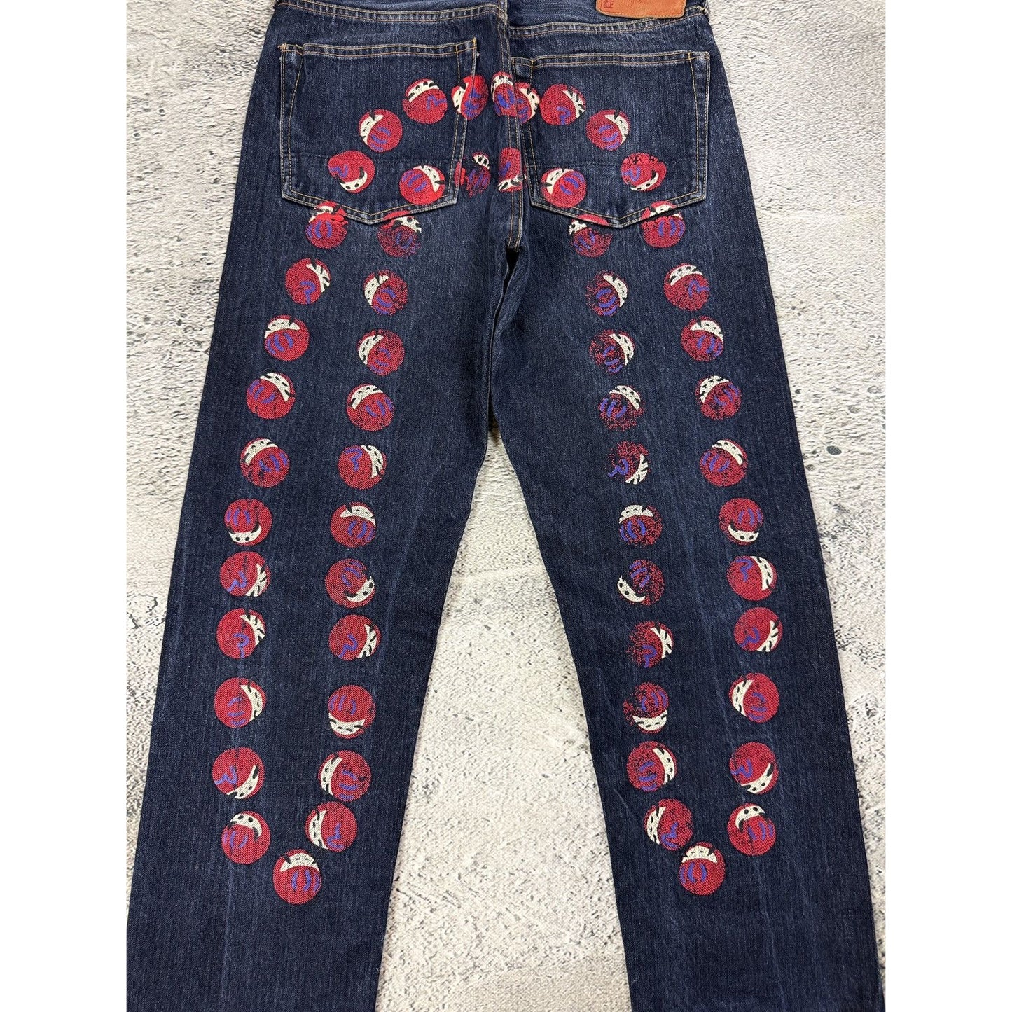 Evisu jeans daicock big logo red selvedge denim Japan