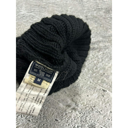 Woolrich beanie John Rich & Brow black wool