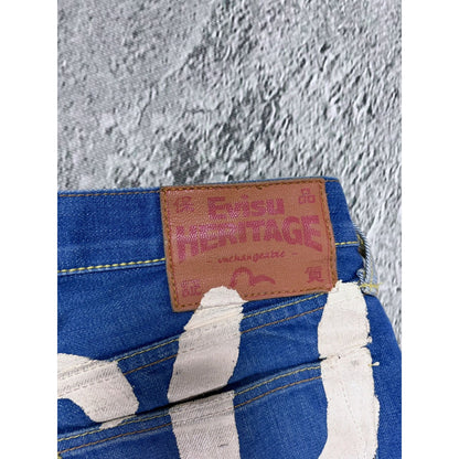 Evisu Heritage jeans vintage big logo selvedge denim blue