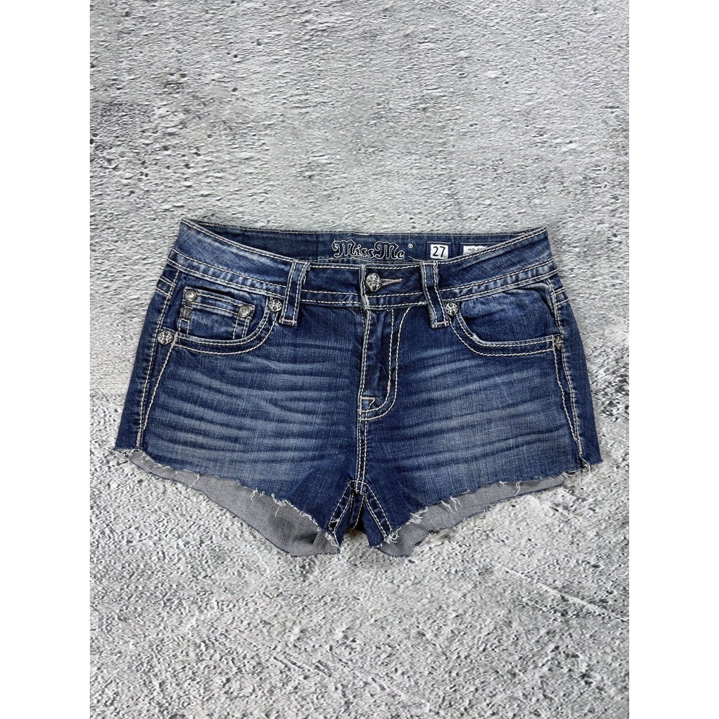 Miss Me Mini Shorts denim vintage jeans