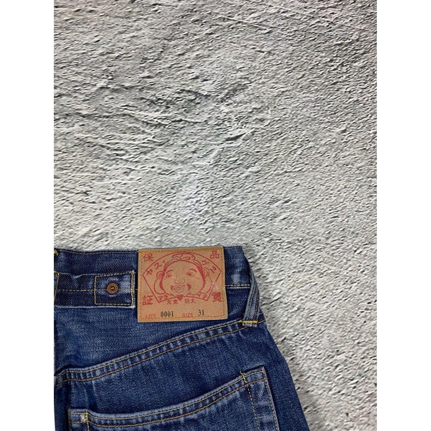 Evisu jeans daicock big logo gradient purple pink white