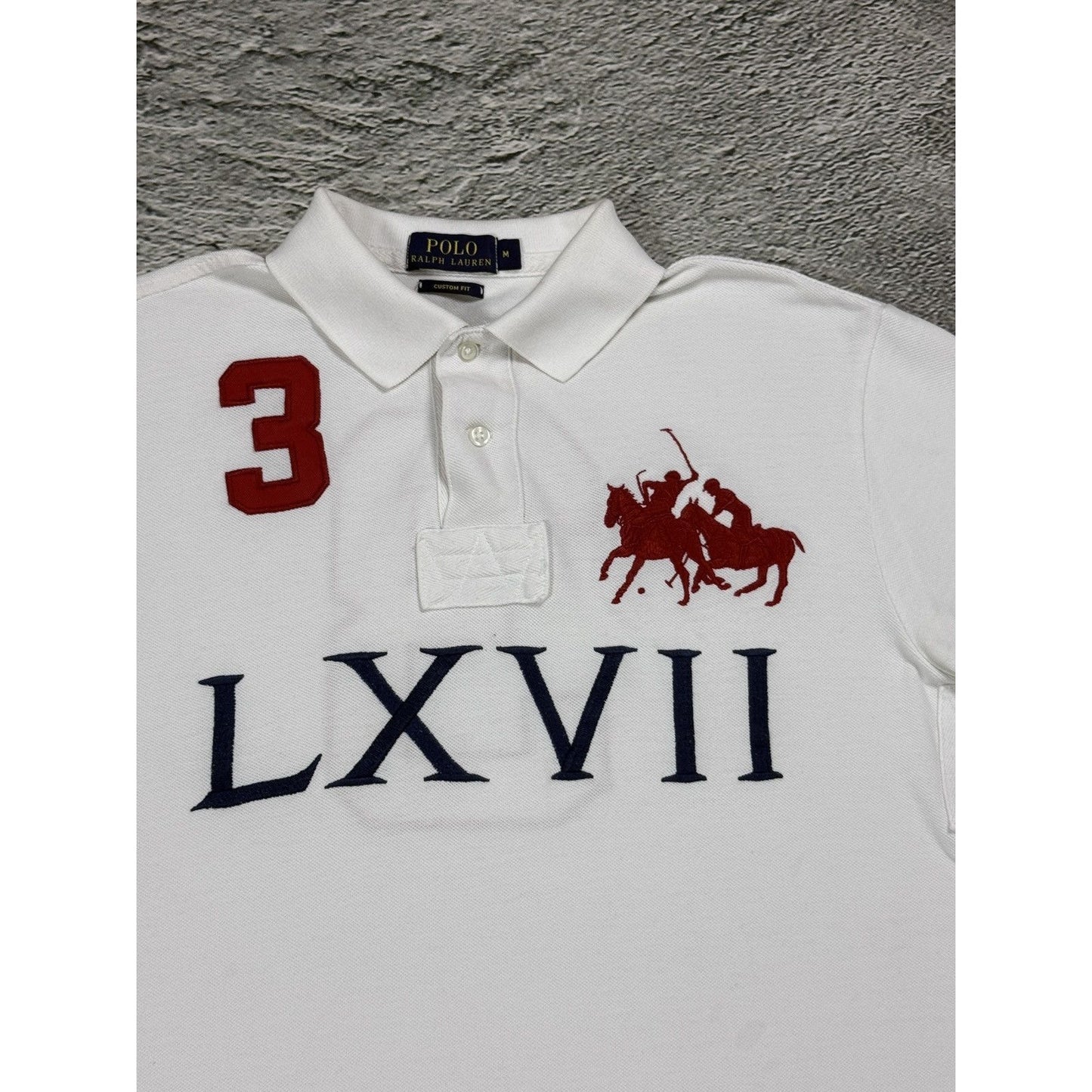 Chief Keef Polo Ralph Lauren white red big pony 67