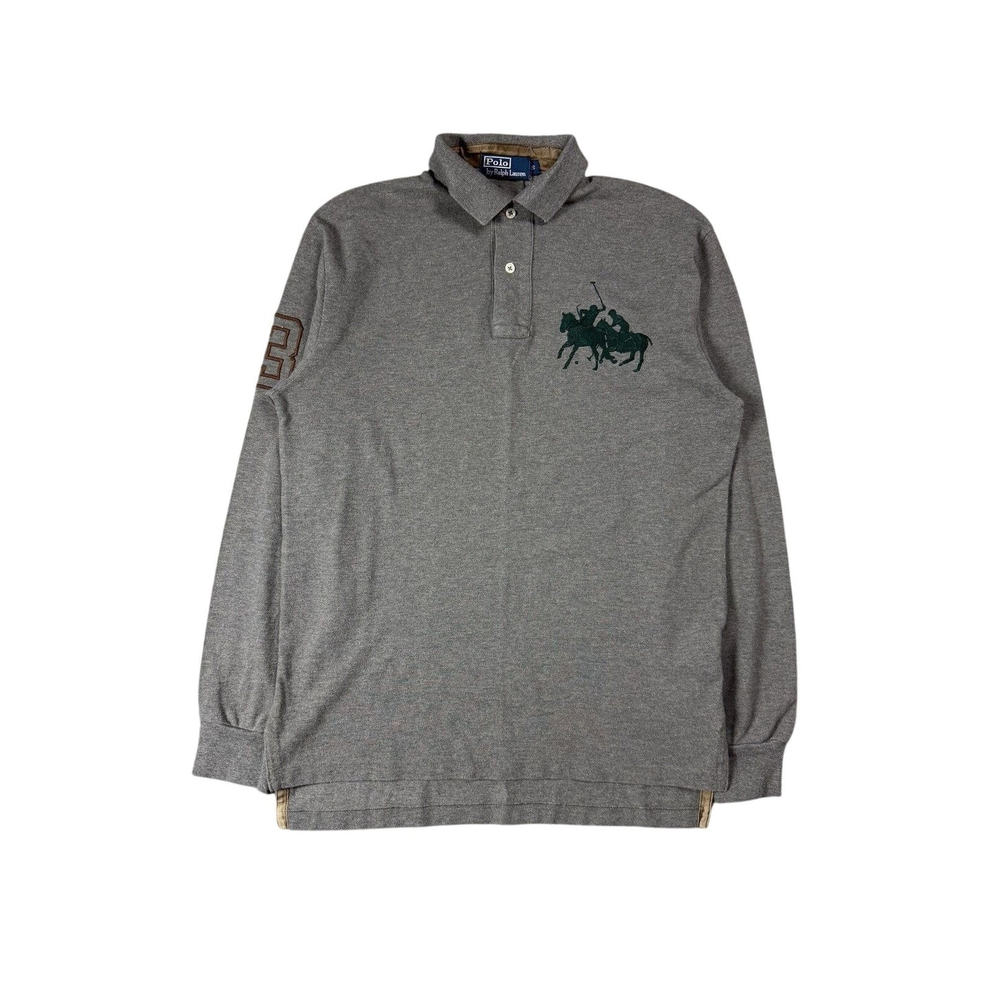 Chief Keef Polo Ralph Lauren Longsleeve gray collar
