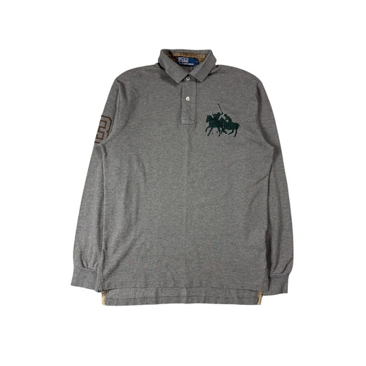 Chief Keef Polo Ralph Lauren Longsleeve gray collar