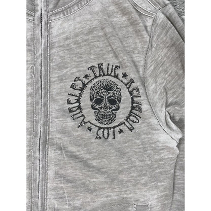 True Religion zip hoodie big logo vintage skulls Y2K