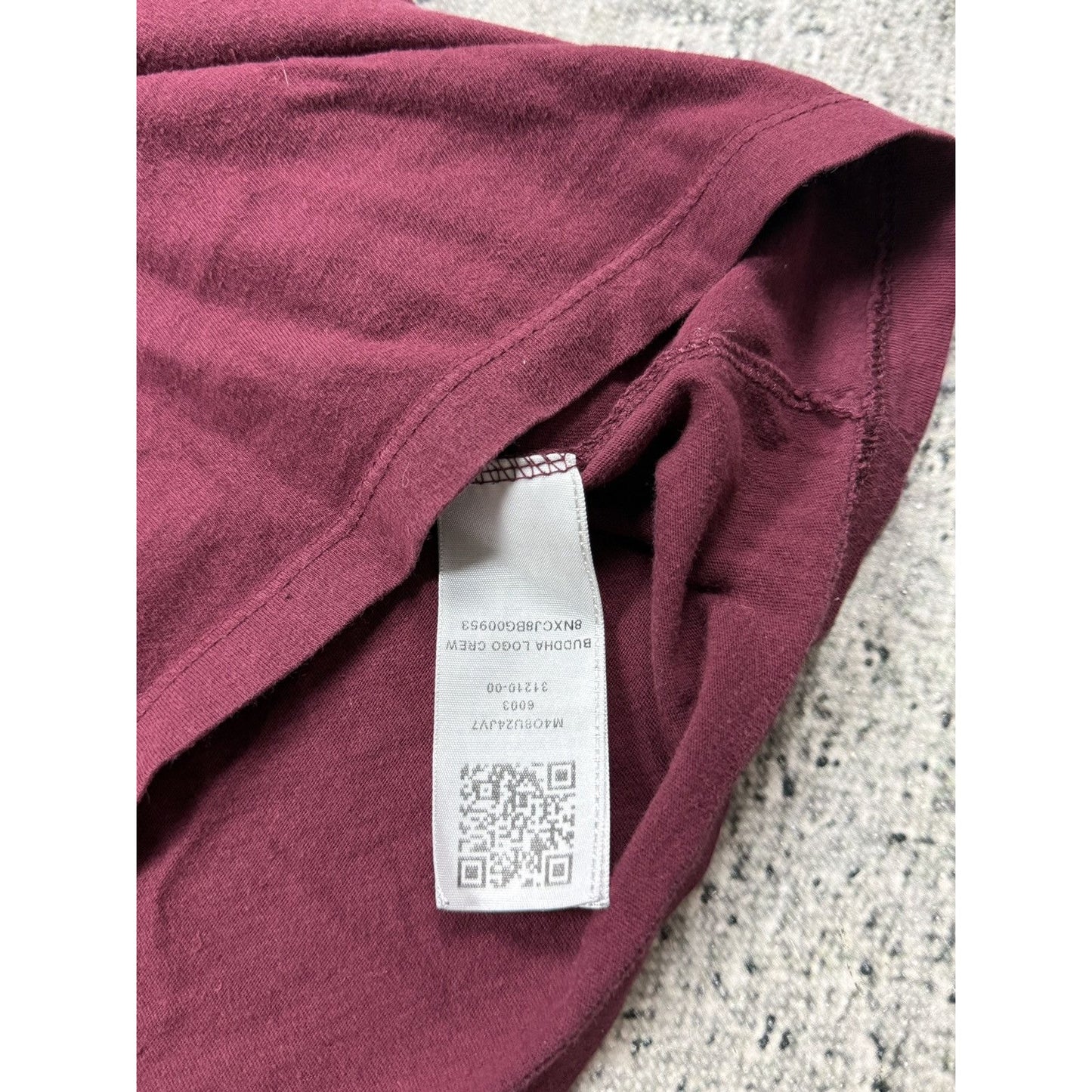 True Religion burgundy red T-shirt logo California