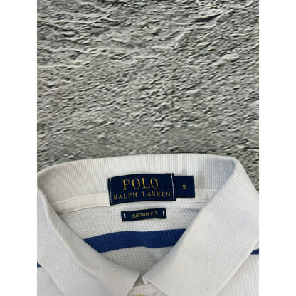 Polo Ralph Lauren t-shirt white blue striped small pony