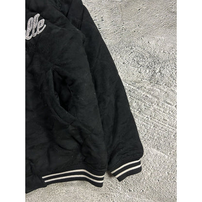 Pelle Pelle jacket big logo 90s black bomber varsity
