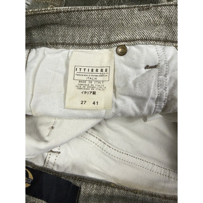 Just Cavalli flared jeans monogram fullprint Y2K washed