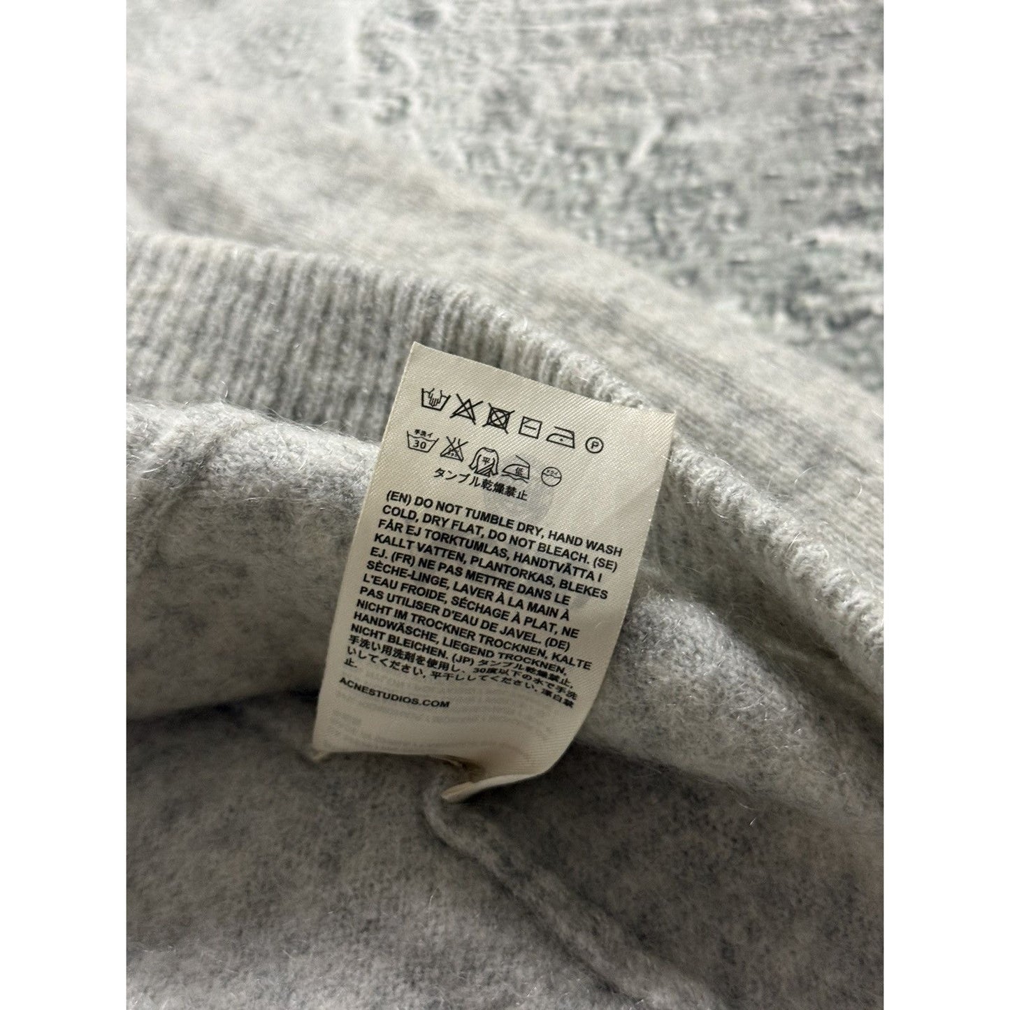 Acne Studios mohair sweater rue mohair paw13 boxy fit