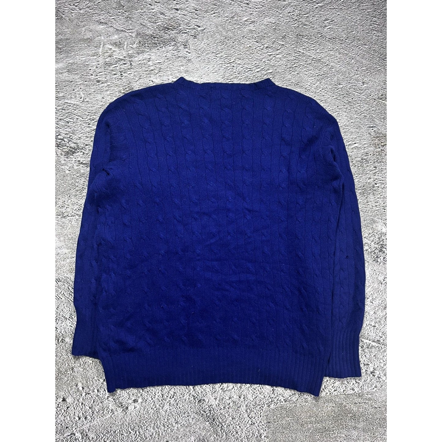 Polo Ralph Lauren cashmere sweater vintage knit blue