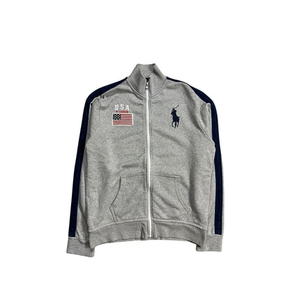 Chief Keef Polo Ralph Lauren zip sweatshirt white USA