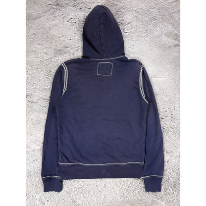 True Religion track suit zip hoodie sweatpants navy