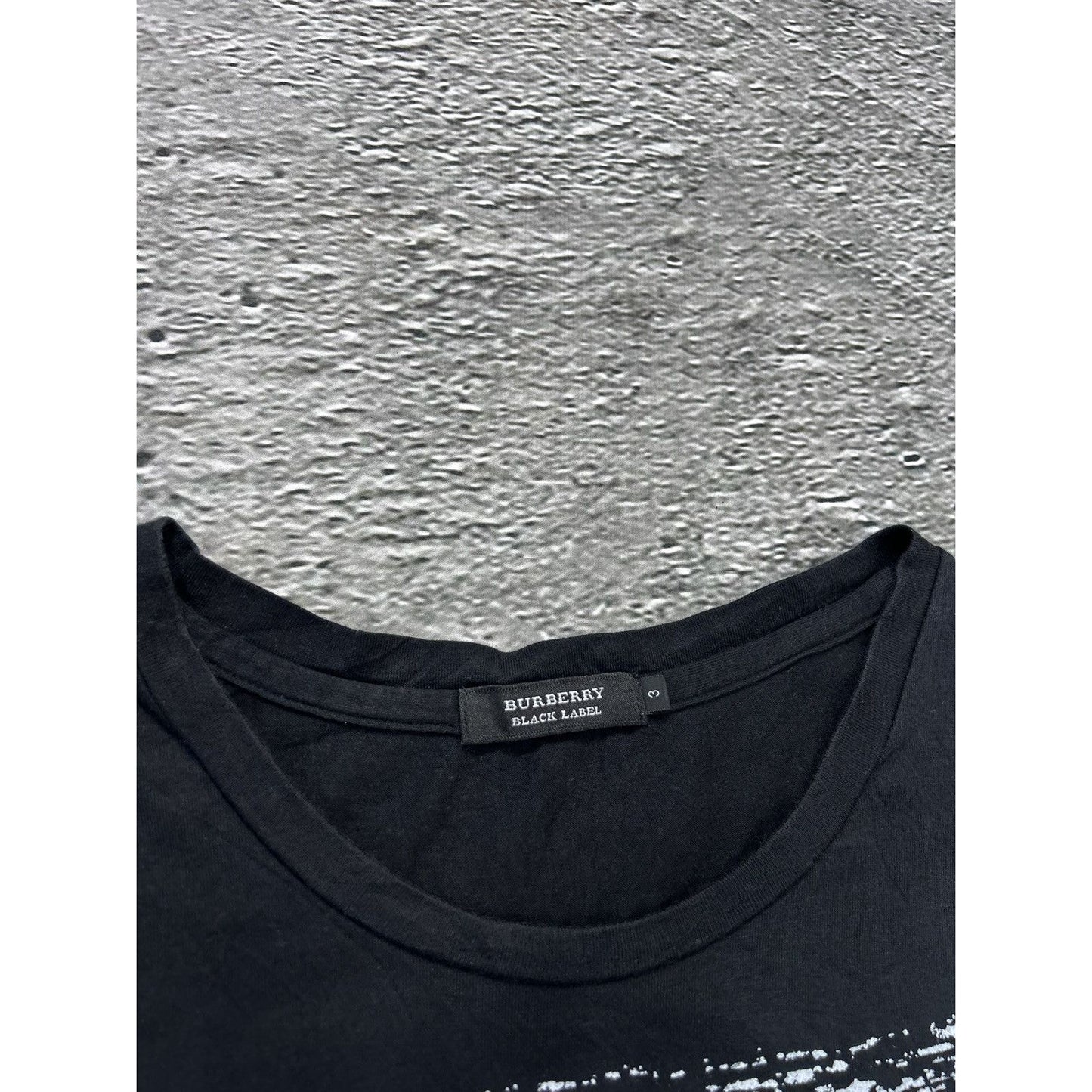 Burberry black label T-shirt white striped