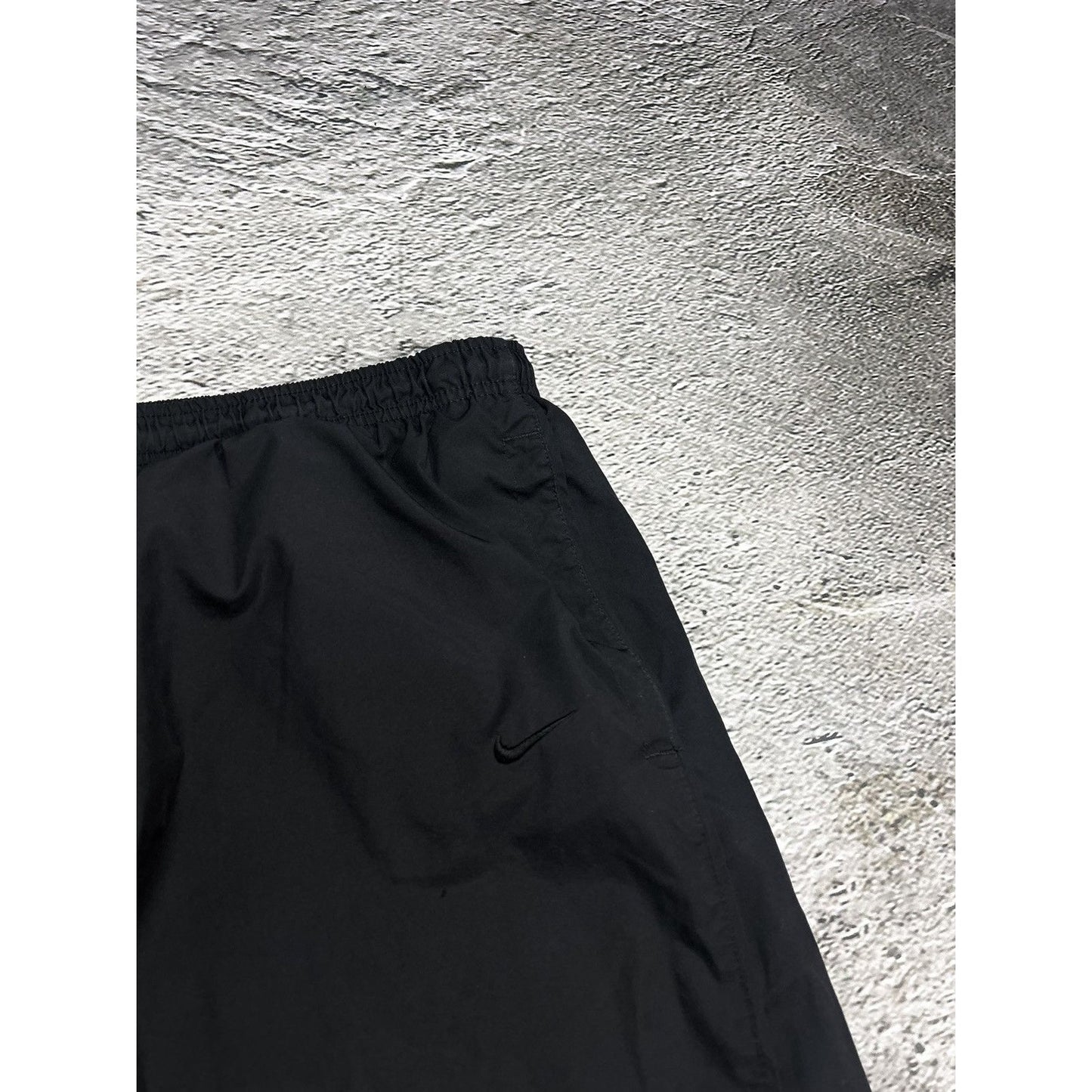 Nike vintage black track pants small swoosh logo 2000s