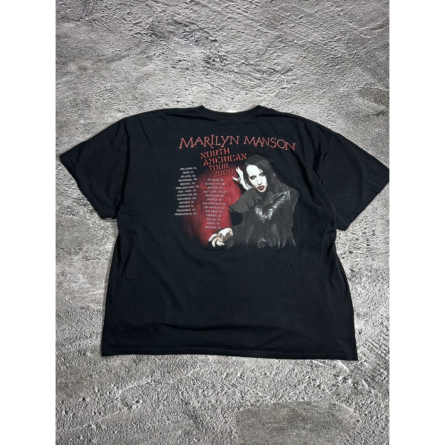 Marilyn Manson vintage T-Shirt 2008 North American Tour