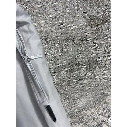 Adidas vintage grey nylon track pants drill Y2K