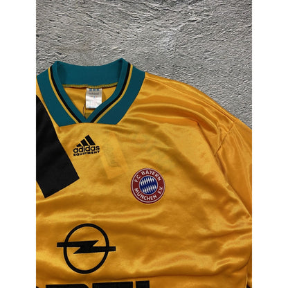 Adidas Bayern Munchen Jersey yellow Opel 1993/96 vintage