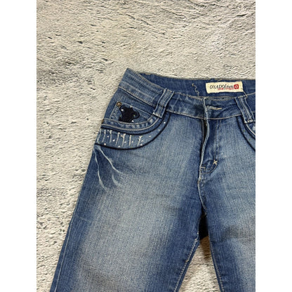 Tribal vintage onado jorts light blue Y2K shorts denim