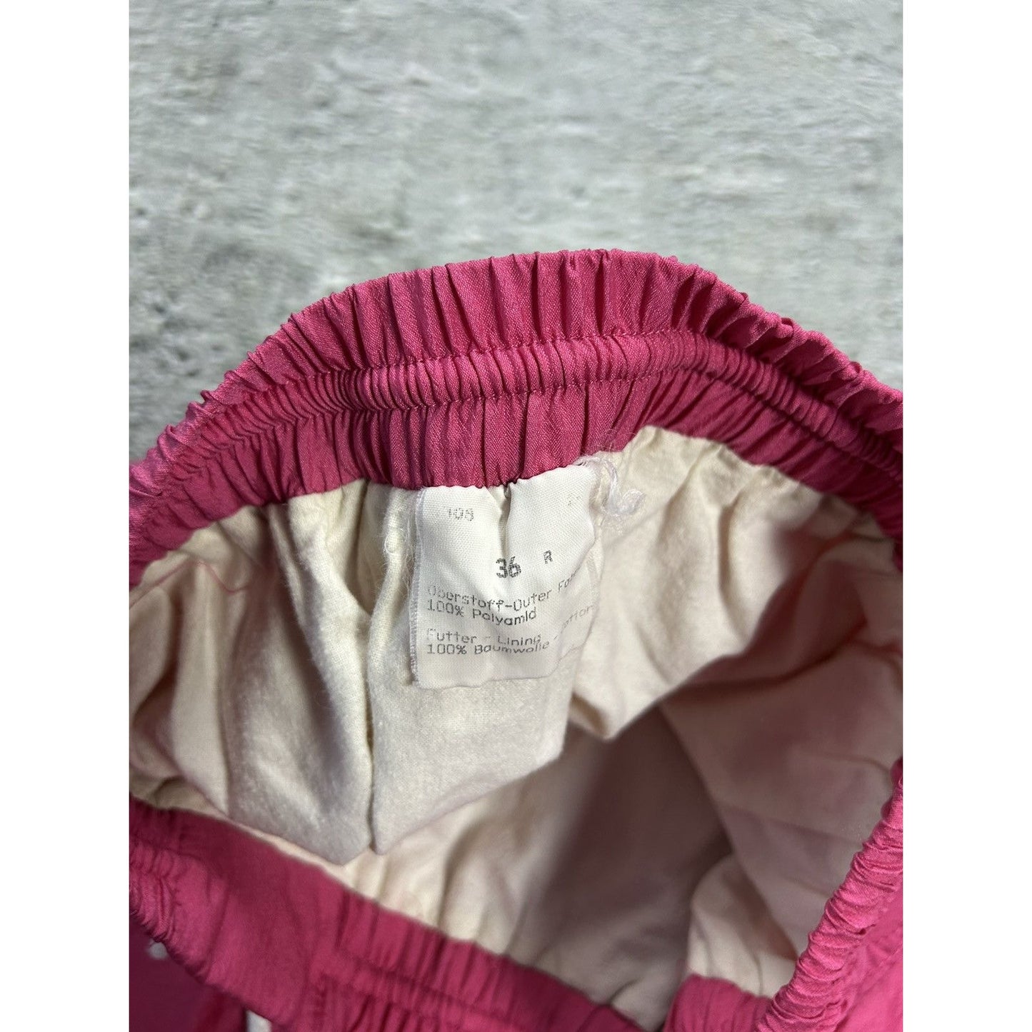 Head track suit vintage pink nylon pants jacket rave Y2K