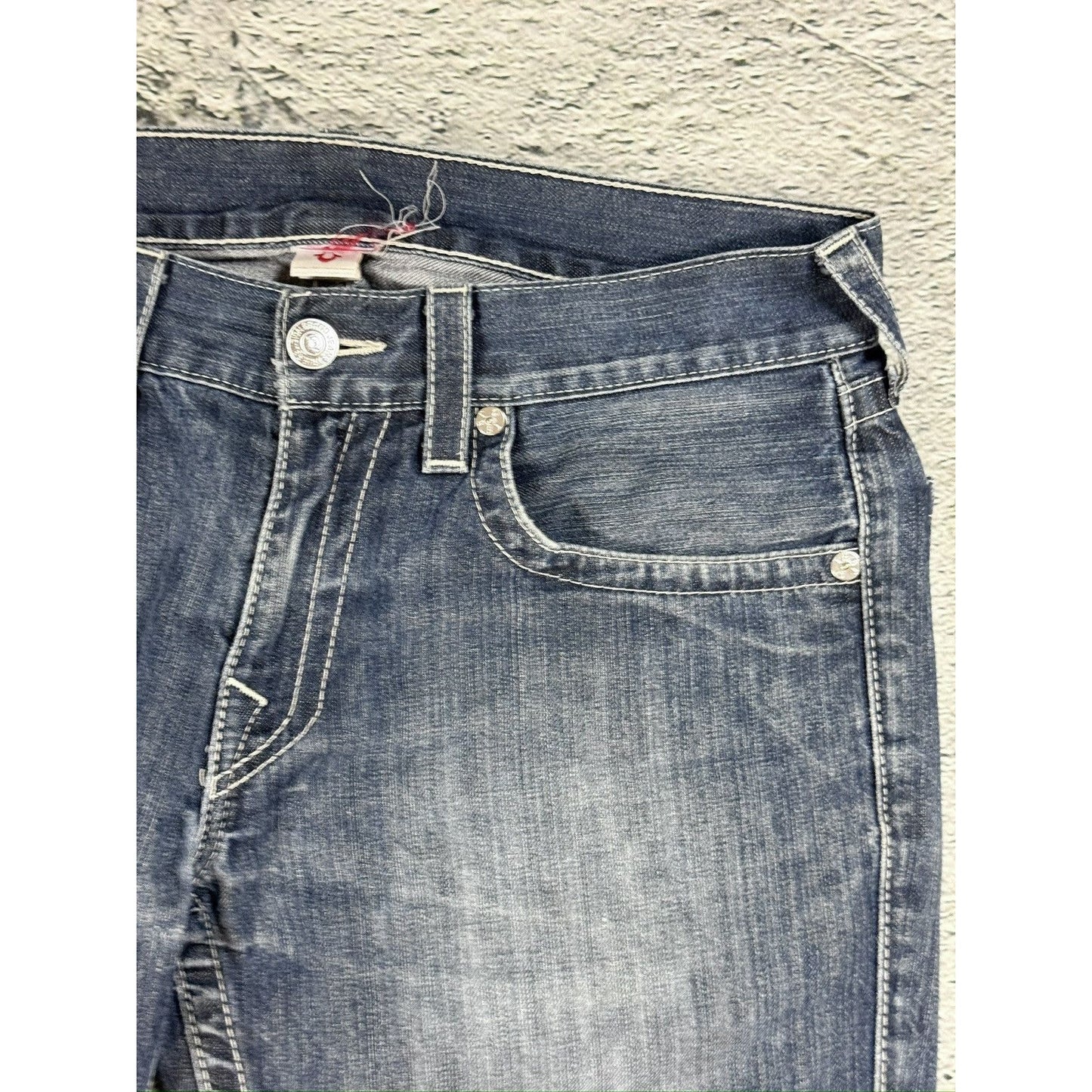 True Religion blue jeans Flag America Y2K USA Straight