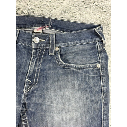 True Religion blue jeans Flag America Y2K USA Straight