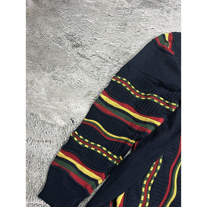 Lacoste sweater multicolor vintage coogi style cable knit