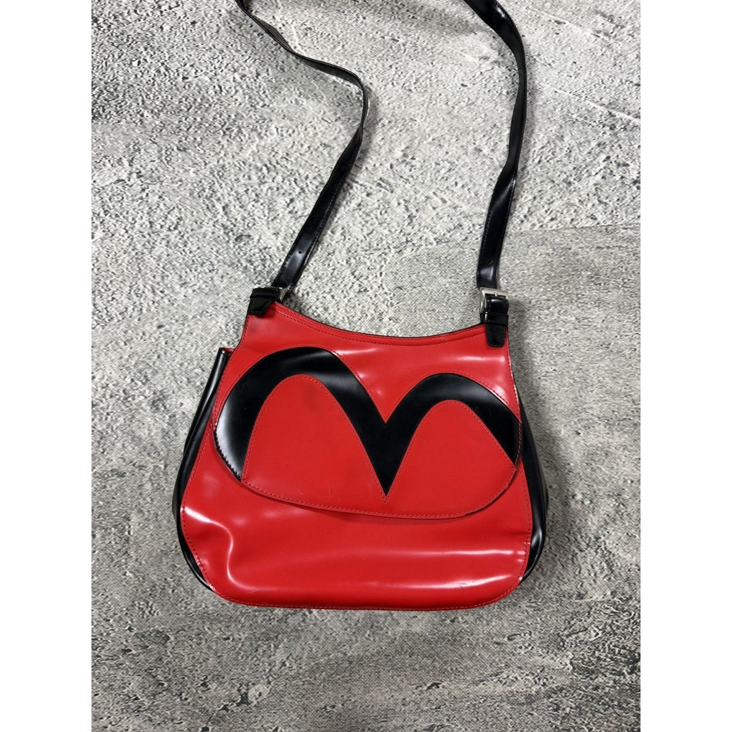 Evisu Donna bag red big logo seagull vintage