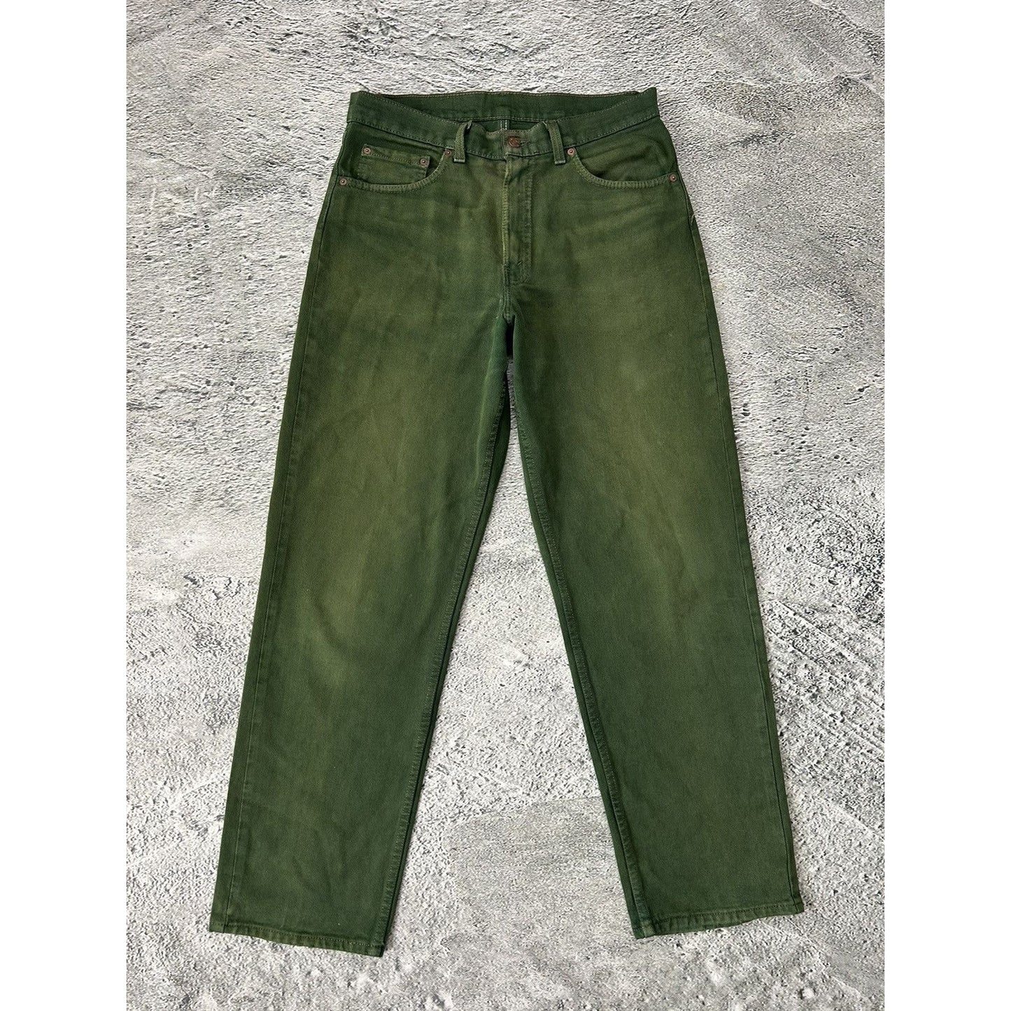 Levi's 554 jeans vintage green made in USA 90s