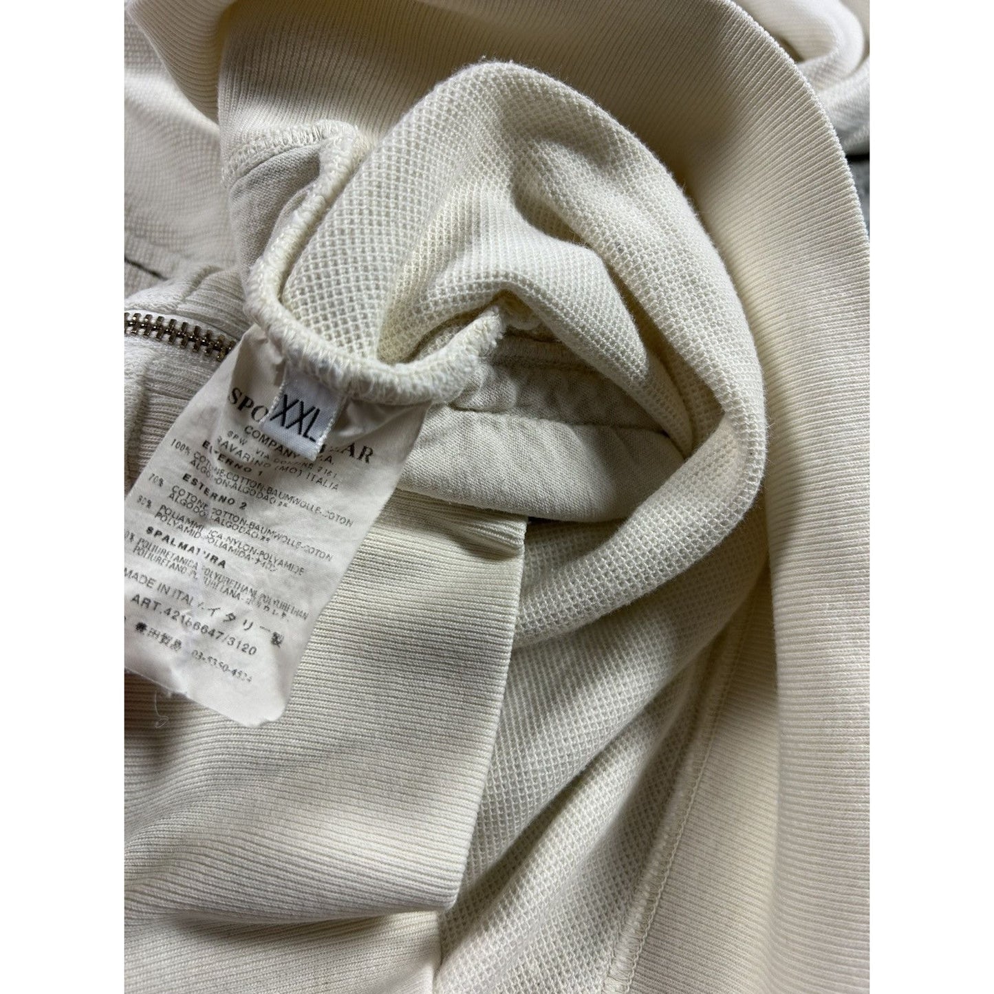 C.P. Company zip hoodie nylon hood white 2005