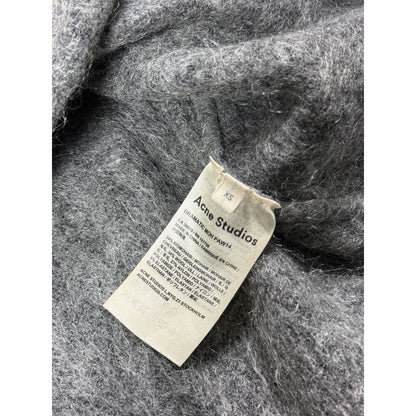 Acne Studios mohair sweater grey dramatic moh paw14