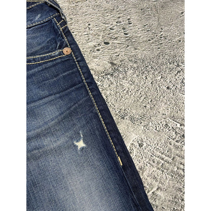 True Religion vintage blue jeans Rainbow Ricky thick stitch