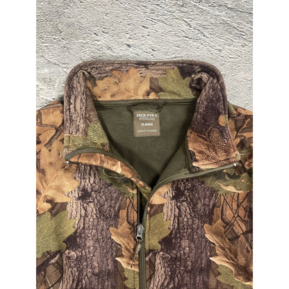 Realtree Camouflage fleece full zip vintage
